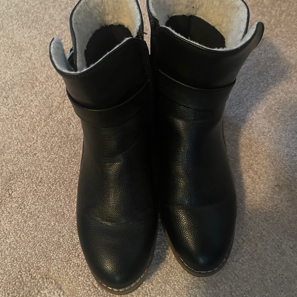 Nautica Black Winter Boots with Shearling Lining